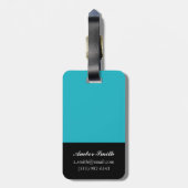 優美なデイジーIII ラゲッジタグ (裏面縦)