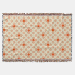 優美なドット花模様エプロン スローブランケット