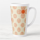 優美なドット花模様 カフェラテマグ (右)