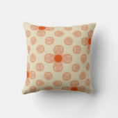 優美なドット花模様 クッション (裏面)