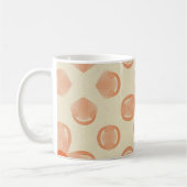 優美なドット花模様 コーヒーマグカップ (左)