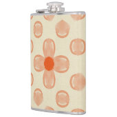 優美なドット花模様 フラスク (左)