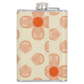 優美なドット花模様 フラスク (裏面)