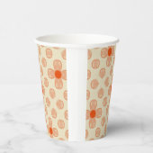 優美なドット花模様 紙コップ (右)