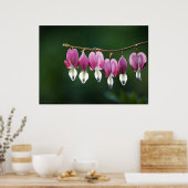 優美なハートプリント ポスター (キッチン)