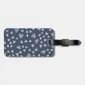 優美なピンクのハートパターン荷物タグ ラゲッジタグ (裏面横)