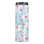 優美なフラミンゴとモンステ葉ラの タンブラー (裏面)