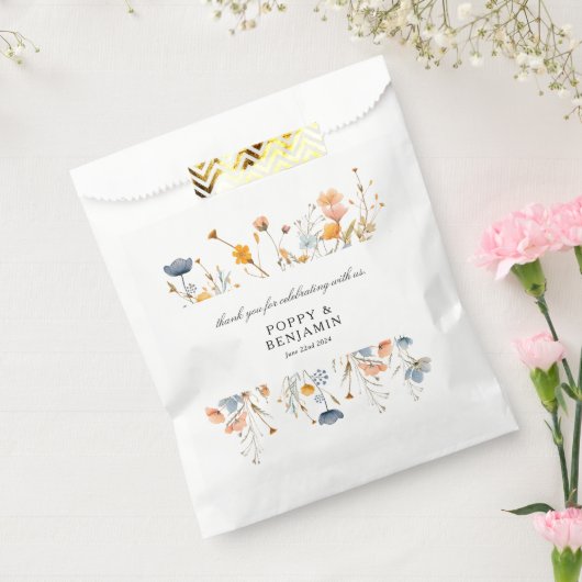 優美なフローラのヤマ結婚フラーズ フェイバーバッグ (封をした状態)