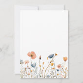 優美なフローラのヤマ結婚フラーズ 招待状 (裏面)