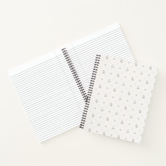 優美なフローラスパイラルノート ノートブック (内部)