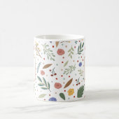 優美なフローラモノグラム コーヒーマグカップ (中央)