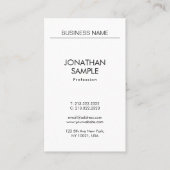 優美なミニマルプロフェッショナル垂直モダン 名刺 (正面)