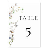 優美な山花のテーブル番号 テーブルナンバー (正面)