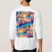 優美な旅:私は旅賛美行のバックパック» スウェットシャツ (裏面)