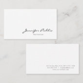 優美な最小主義のモダンなプロフェッショナルのゆとり 名刺 (正面/裏面)