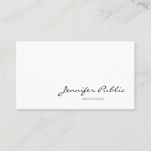 優美な最小主義のモダンなプロフェッショナルのゆとり 名刺 (正面)