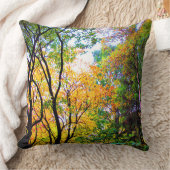 優美な木のカラフルの葉の景色の自然 クッション (ブランケット)