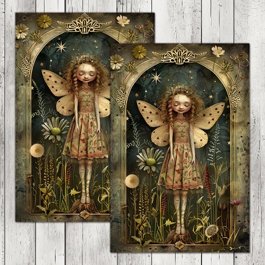 優美な森の妖精のデコページティッシュペーパー 薄葉紙