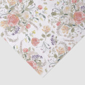 優美な水の色のサンゴフローラ – エイブリー 薄葉紙 (詳細)