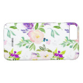 優美な水彩花 | 牡丹とウィステリア Case-Mate iPhoneケース (裏面(横))