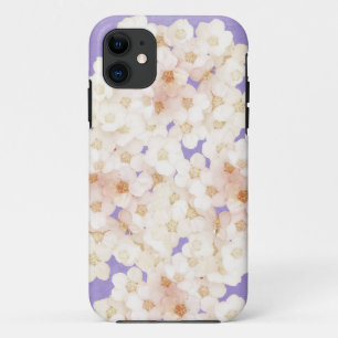 優美な白い花 iPhone 11 ケース