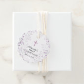 優美な紫のフローラ初の聖餐式 フェイバータグ (インサイチュ)