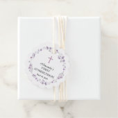 優美な紫のフローラ初の聖餐式 フェイバータグ (インサイチュ)