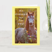 優美な美しいが言う**幸せな4月の誕生日**  カード (正面)