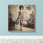 優美な美しい キャンバスプリント (インサイチュ (ウッドフロア))