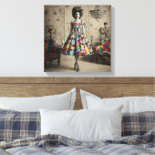 優美な美しい キャンバスプリント (インサイチュ (寝室))