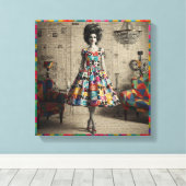 優美な美しい キャンバスプリント (インサイチュ (ウッドフロア))