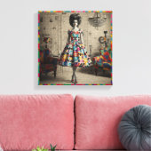 優美な美しい キャンバスプリント (インサイチュ (リビング))