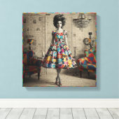 優美な美しい キャンバスプリント (インサイチュ (ウッドフロア))