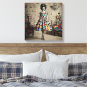 優美な美しい キャンバスプリント (インサイチュ (寝室))