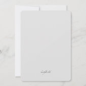 優美な花ベビーシャワー招待状 招待状 (裏面)