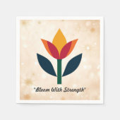 「優美な花術」 スタンダードカクテルナプキン (正面)