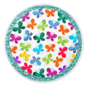 優美な蝶セラミックノブ セラミックノブ (正面)