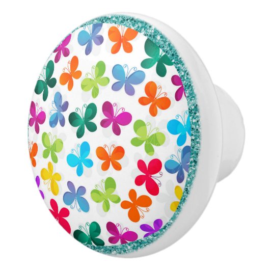 優美な蝶セラミックノブ セラミックノブ (右)