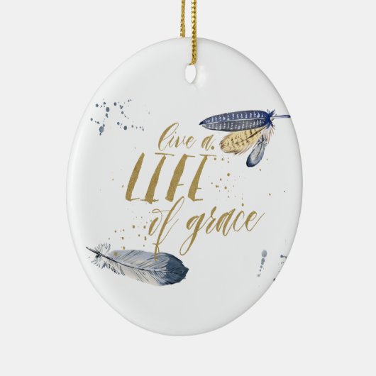 優美のクリスマスのオーナメントの生命は住んでいます セラミックオーナメント (右)