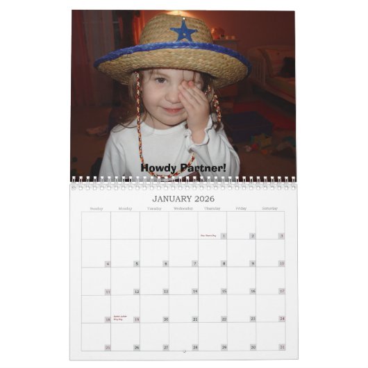 優美の年 カレンダー (1月 2026)