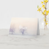 優美の感動的で空白のなメッセージカード カード (黄色い花)