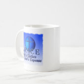 優美の略称-キリストの費用の神の豊かさ マグカップ (正面左)