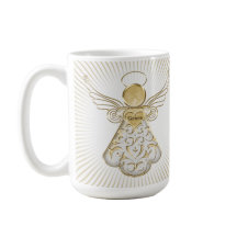 優美のSunraysの金ゴールドのクリスマスの天使