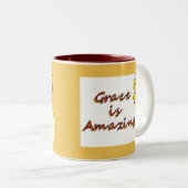 優美はすばらしいです-ヒマワリ ツートーンマグカップ (正面右)