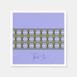 優美パープルフローラ スタンダードカクテルナプキン