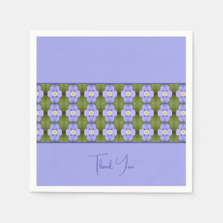 優美パープルフローラ スタンダードカクテルナプキン