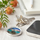 優美湾|のトルコ人及びCaicos上の美しい日没 キーホルダー (側面)