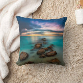 優美湾|のトルコ人及びCaicos上の美しい日没 クッション (ブランケット)