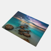 優美湾|のトルコ人及びCaicos上の美しい日没 ドアマット (アングル)