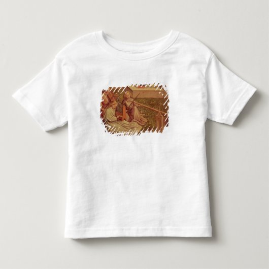 優美、3天使の詳細の噴水 トドラーTシャツ (正面)
